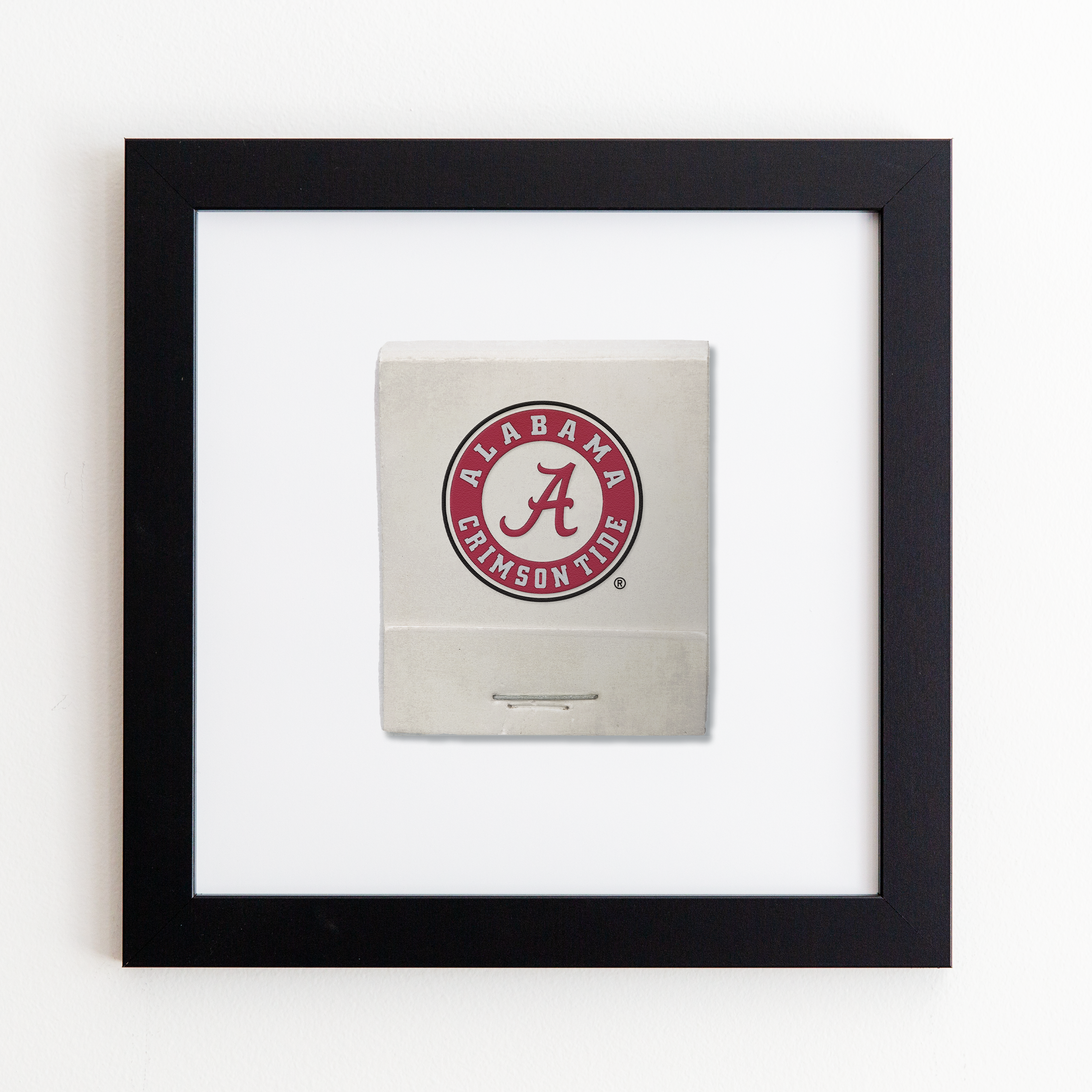 Alabama Matchbook Print - Black Frame