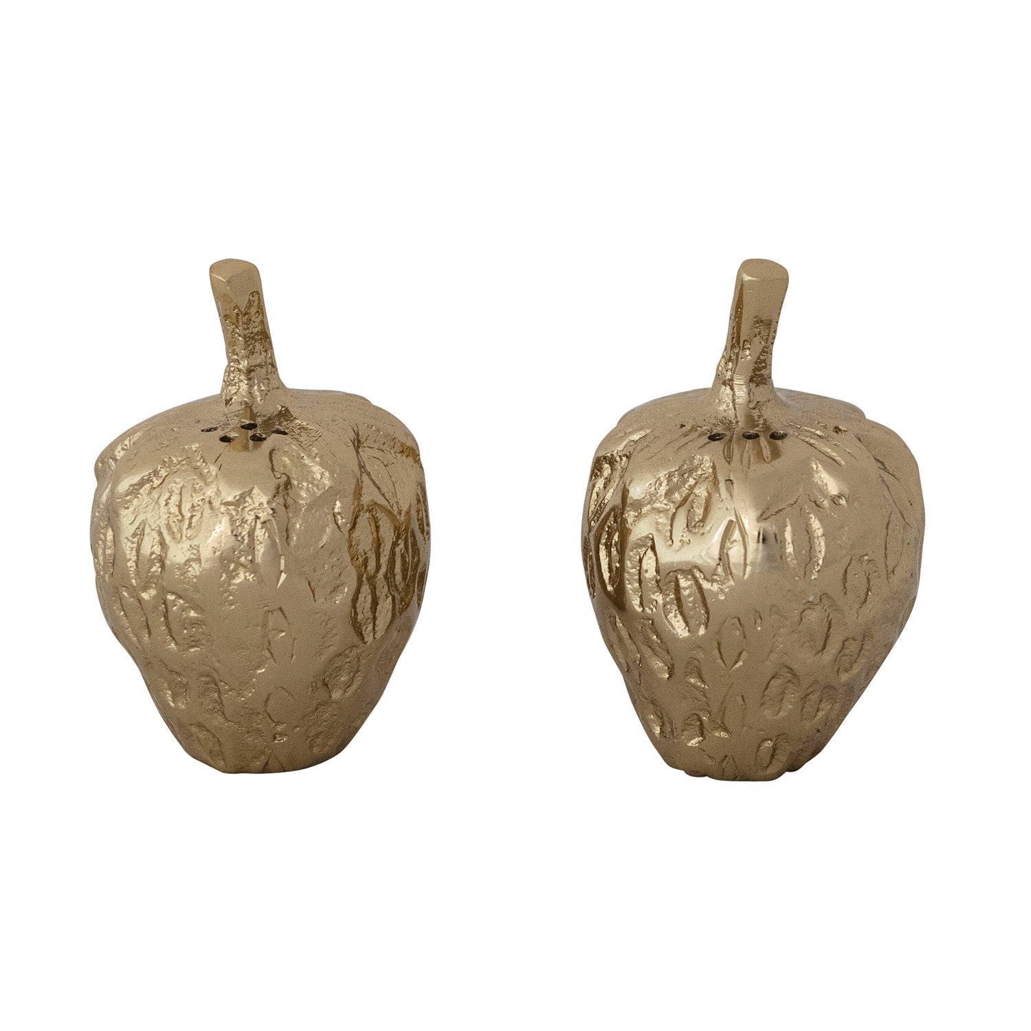 Cast Aluminum Strawberry Salt & Pepper Shakers