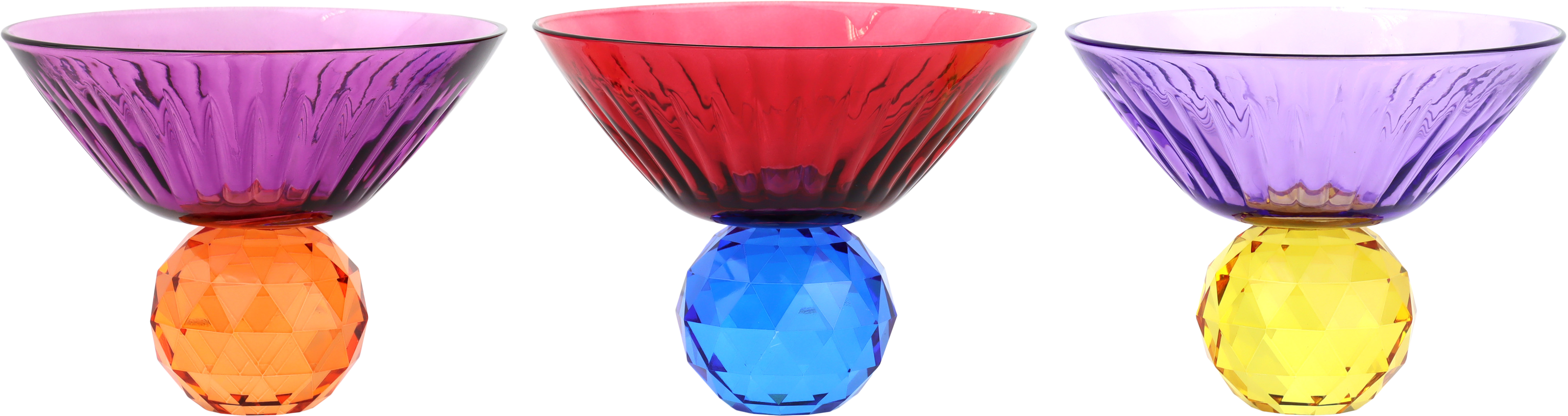 Colorful Crystal Bowls