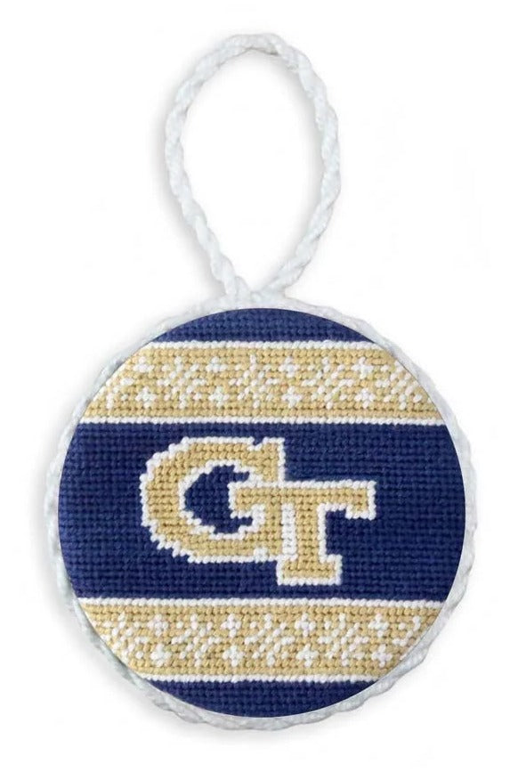Georgia Tech Fairisle Ornament