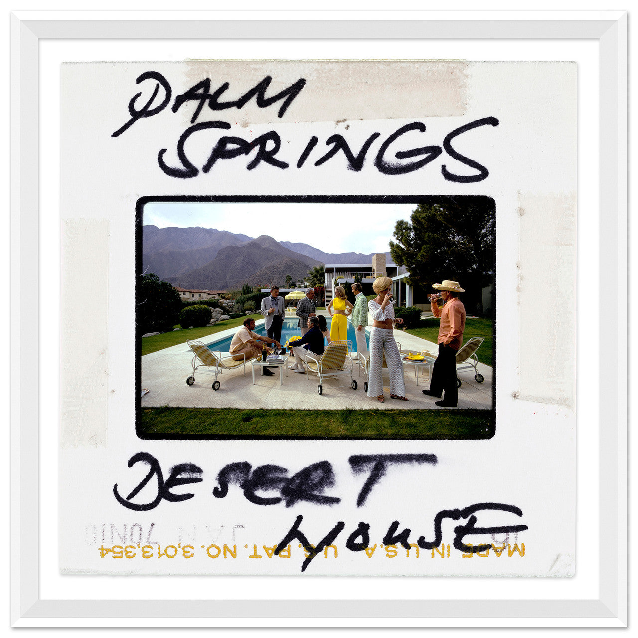 "Desert House Party - Slide", Slim Aarons, January 1, 1970- Palm Springs, California, USA