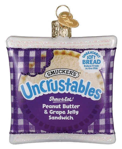 PB & Grape Uncrustables Sandwich Ornament