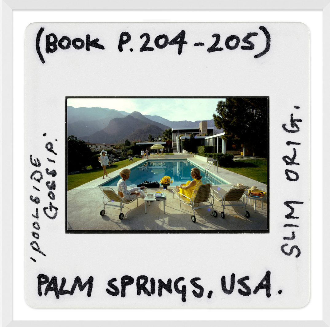 "Poolside Gossip - Slide" by Slim Aarons, January 1, 1970 - Palm Springs, California, USA