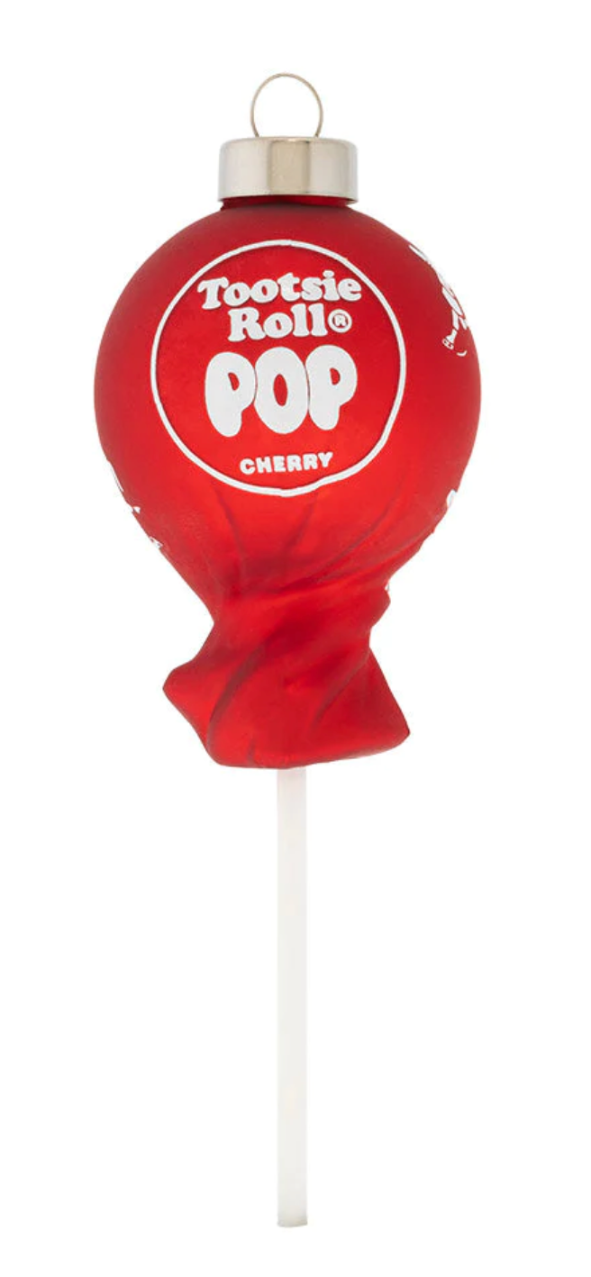 Cherry Tootsie Roll Pop Ornament