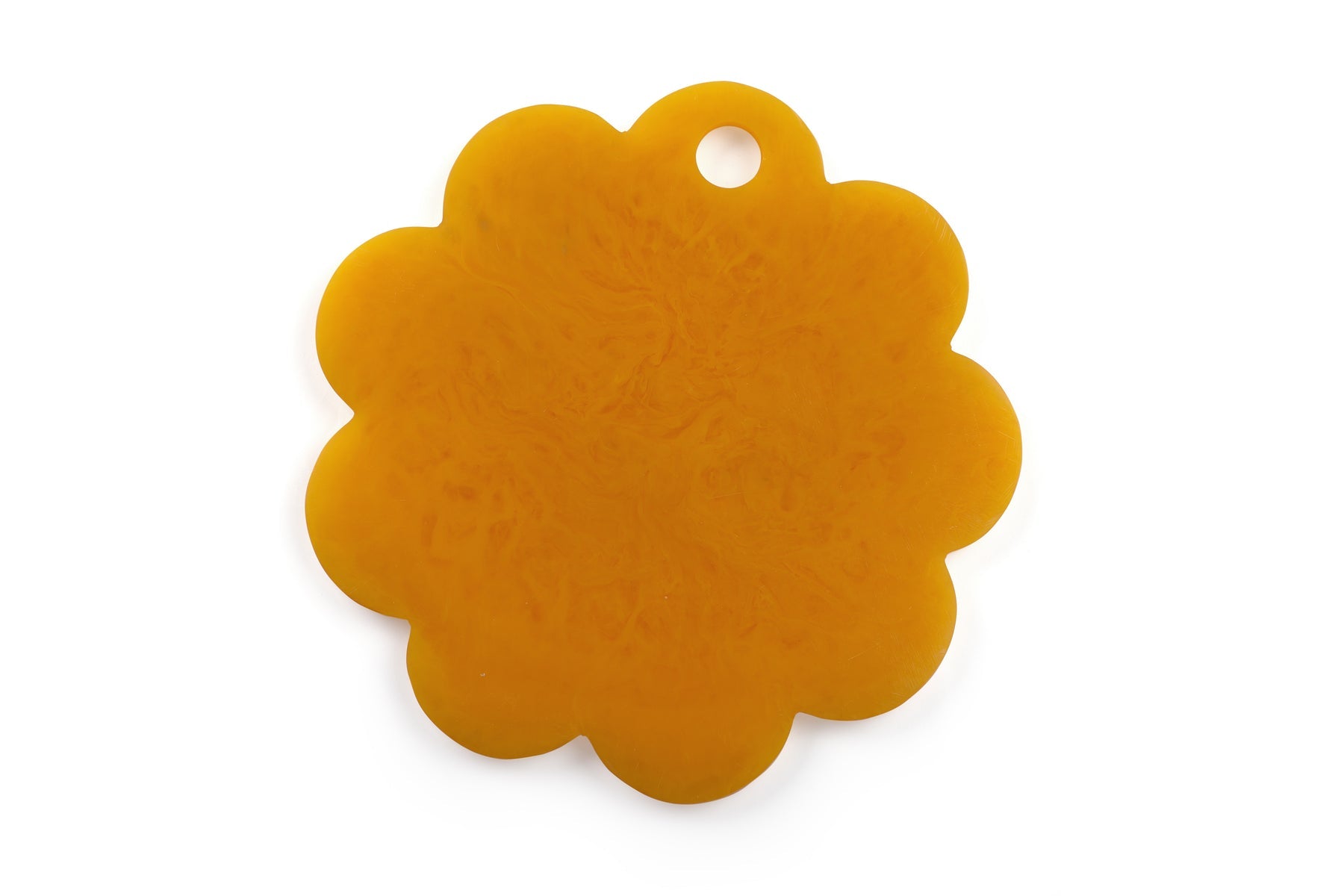 Scallop Resin Cheese Board Mustard