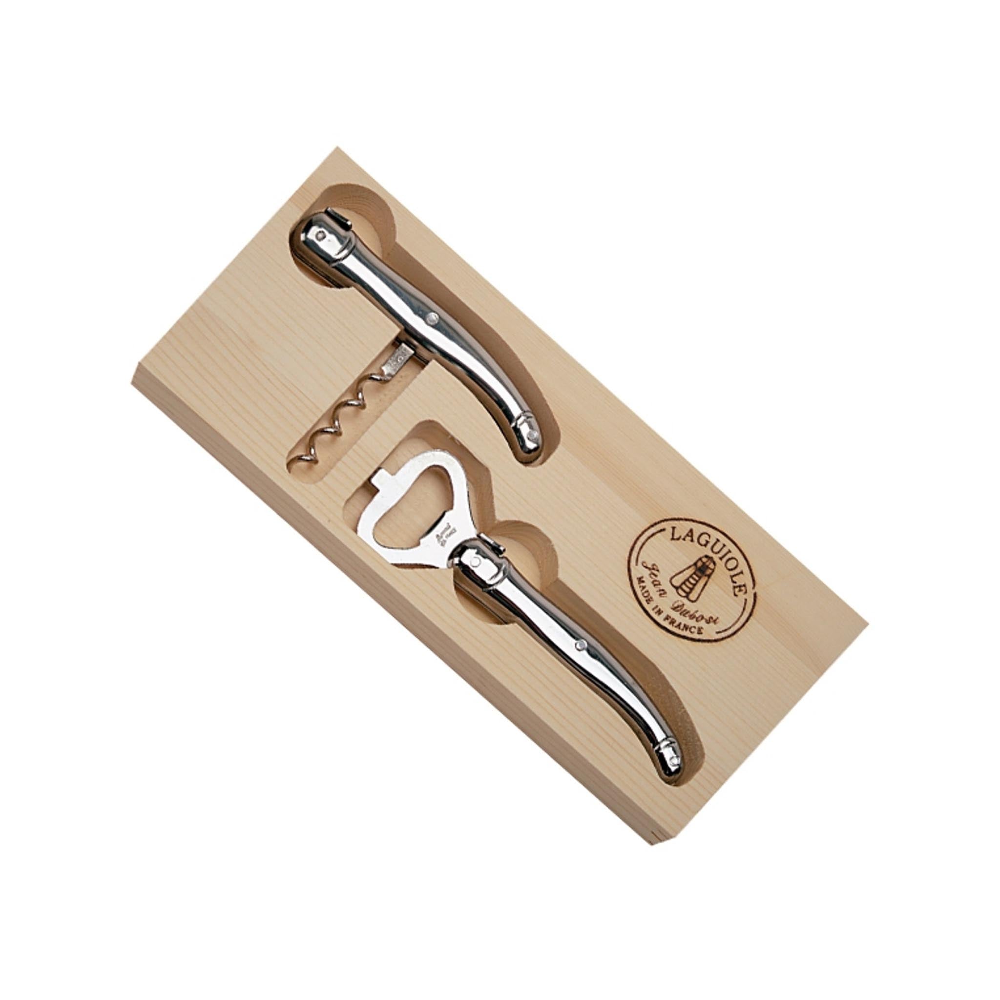 Jean Dubost Corkscrew & Bottle Opener Stainless Steel