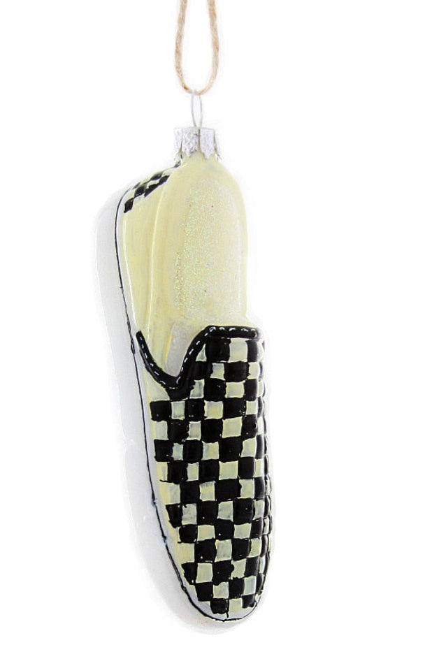CHECKERED SHOE ORNAMENT