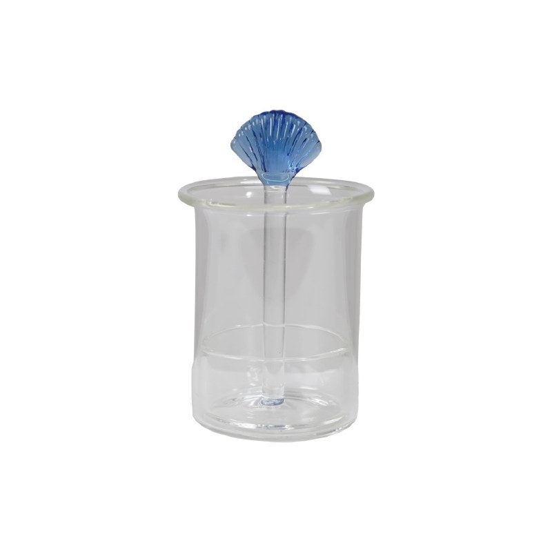 Glass Shell Toothpick Holder