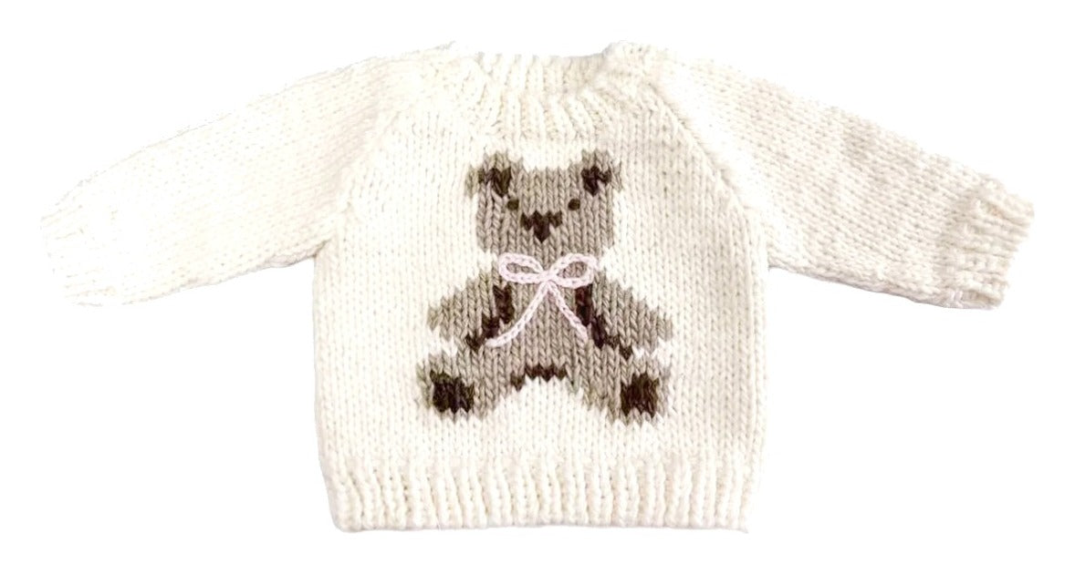 Teddy Bear Sweater - Pink