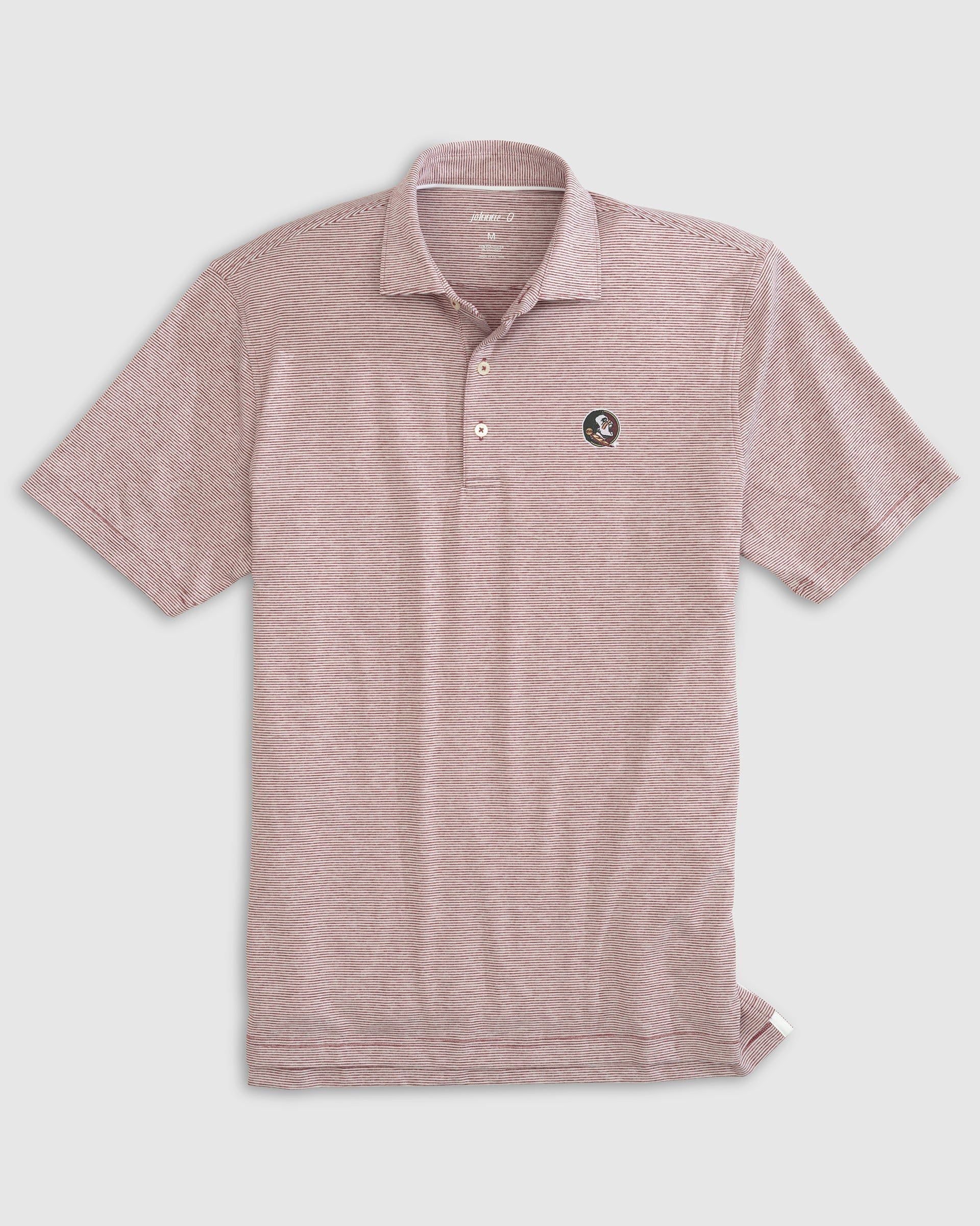 Florida State Lyndonn Striped Jersey Performance Polo
