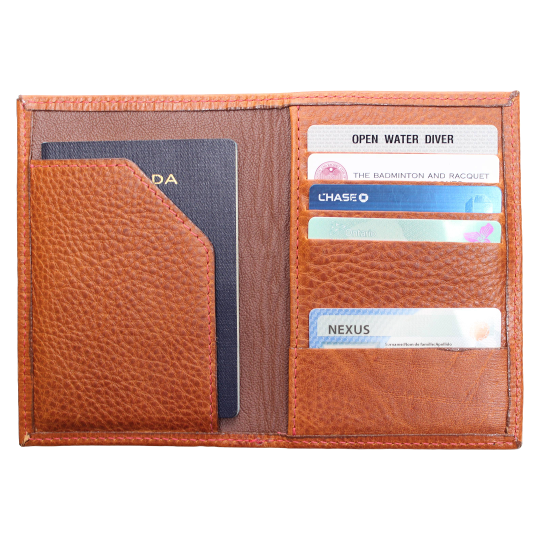 Brown Passport Wallet