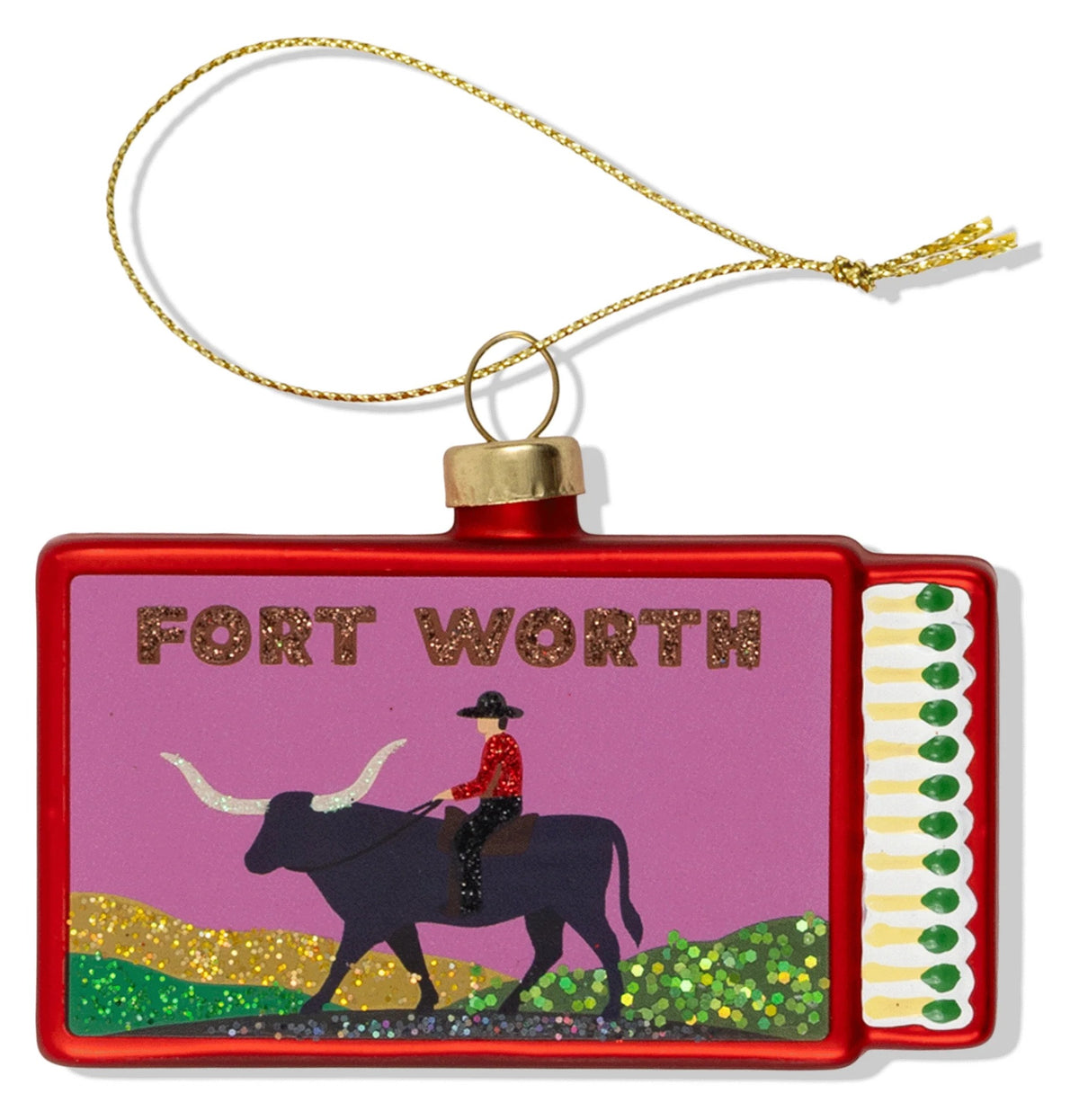 Fort Worth Matchbook Ornament