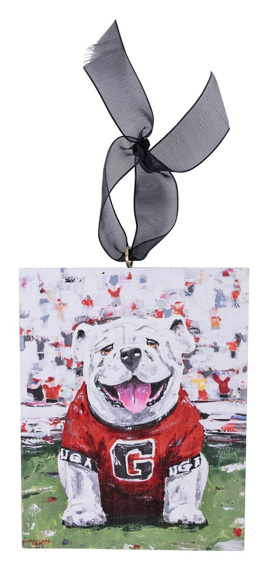 UGA Dawg Block Ornament