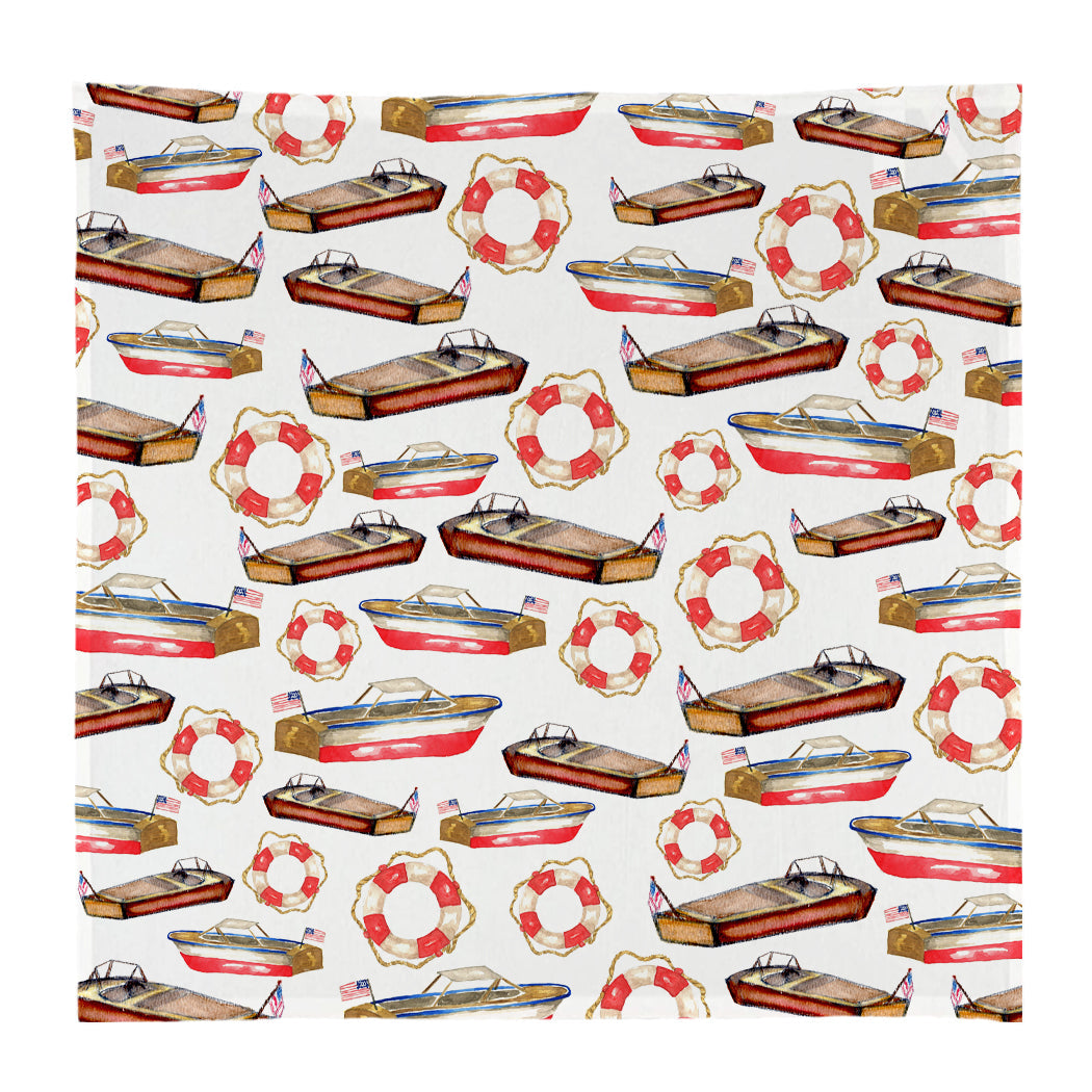 Good Times Boat Kitchen Square Dish Towel
