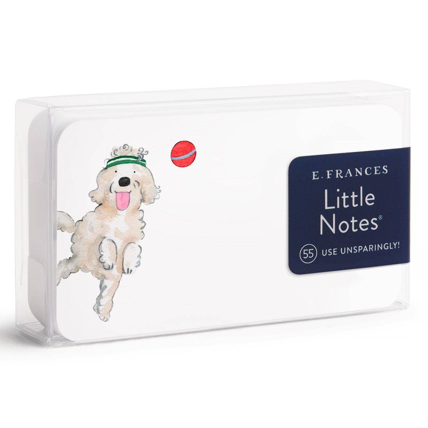 Pack of E. Frances Little Notes with a dog illustration on a white background