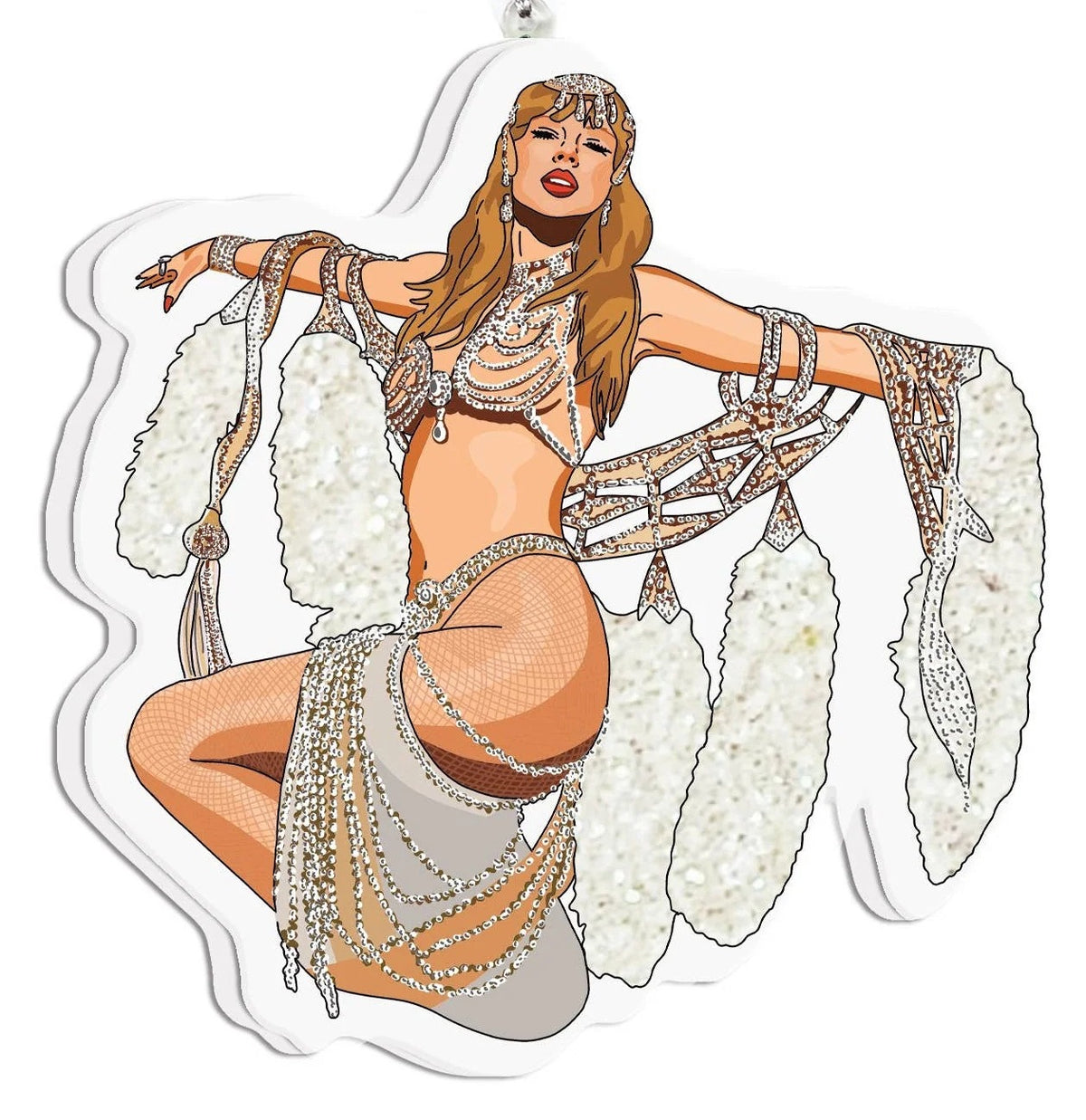 Taylor Swift Glitter Sparkle Ornament