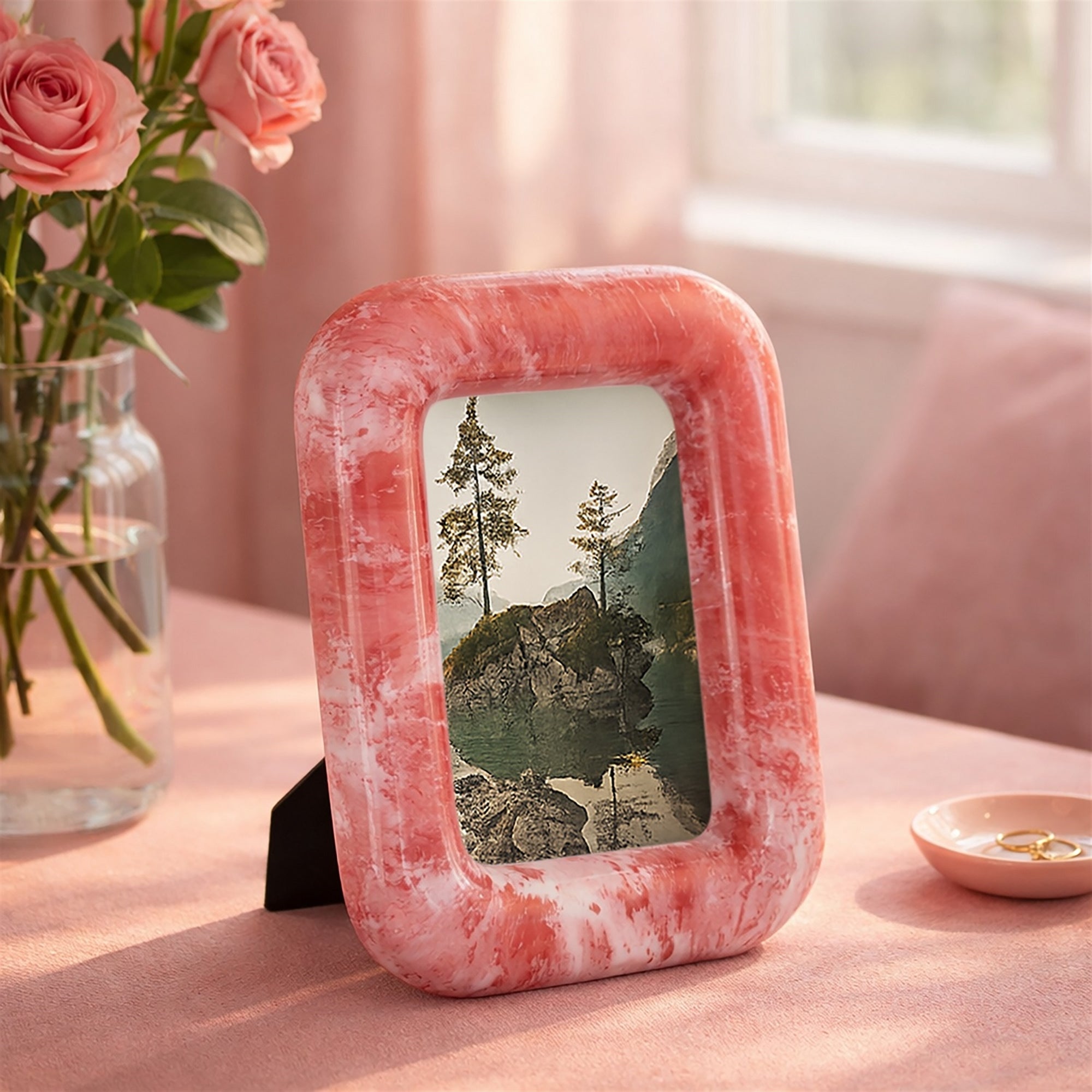 Pink Resin 4x6 Frame