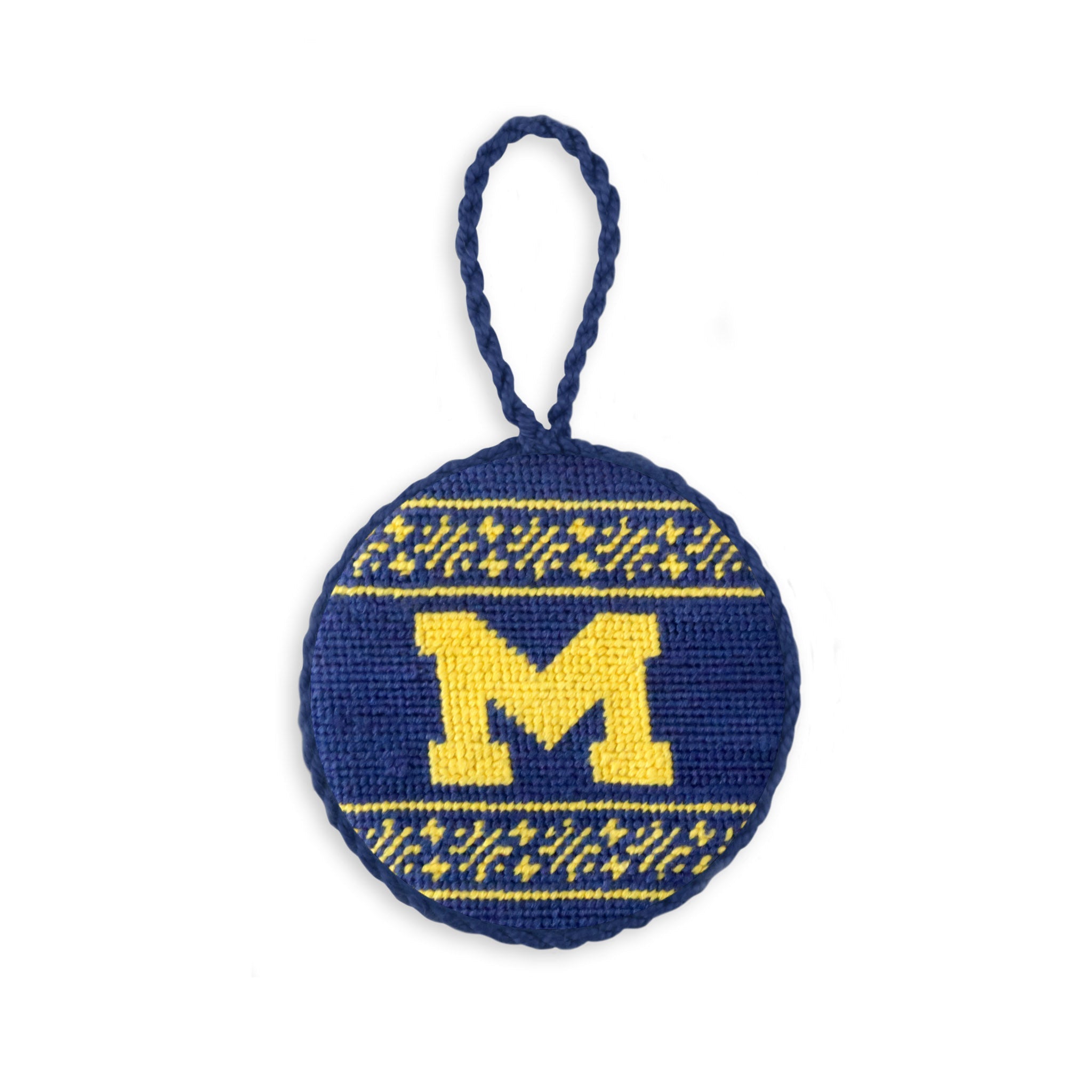 Michigan Fairisle Ornament