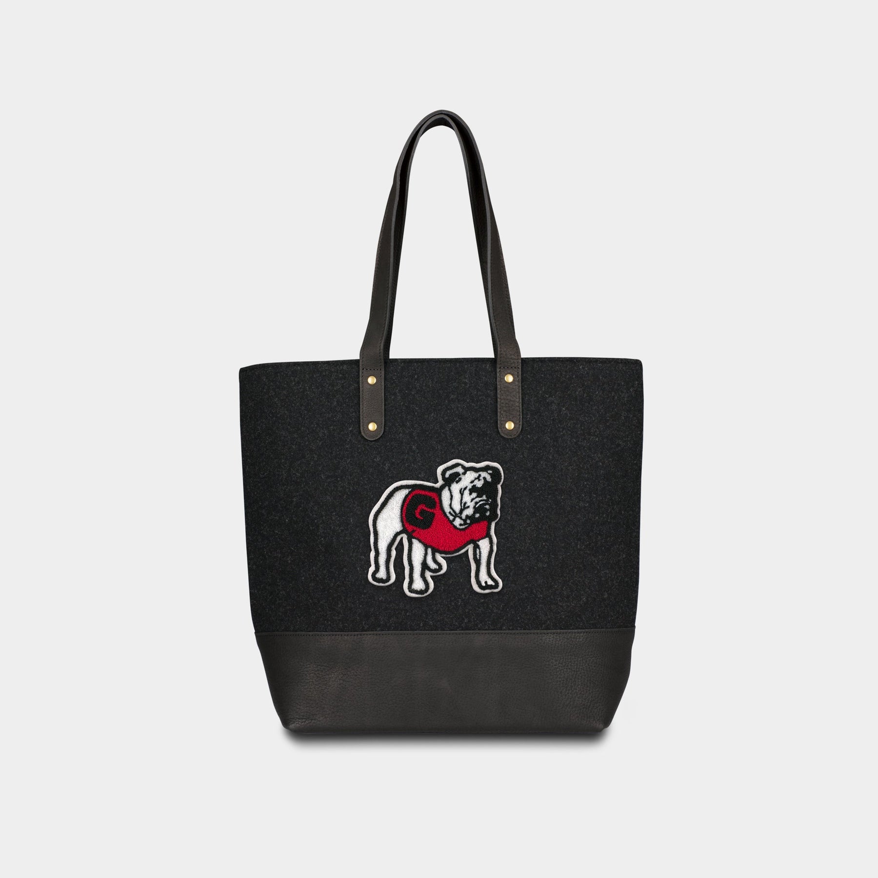 UGA "Standing Dog" Tote Bag in Black