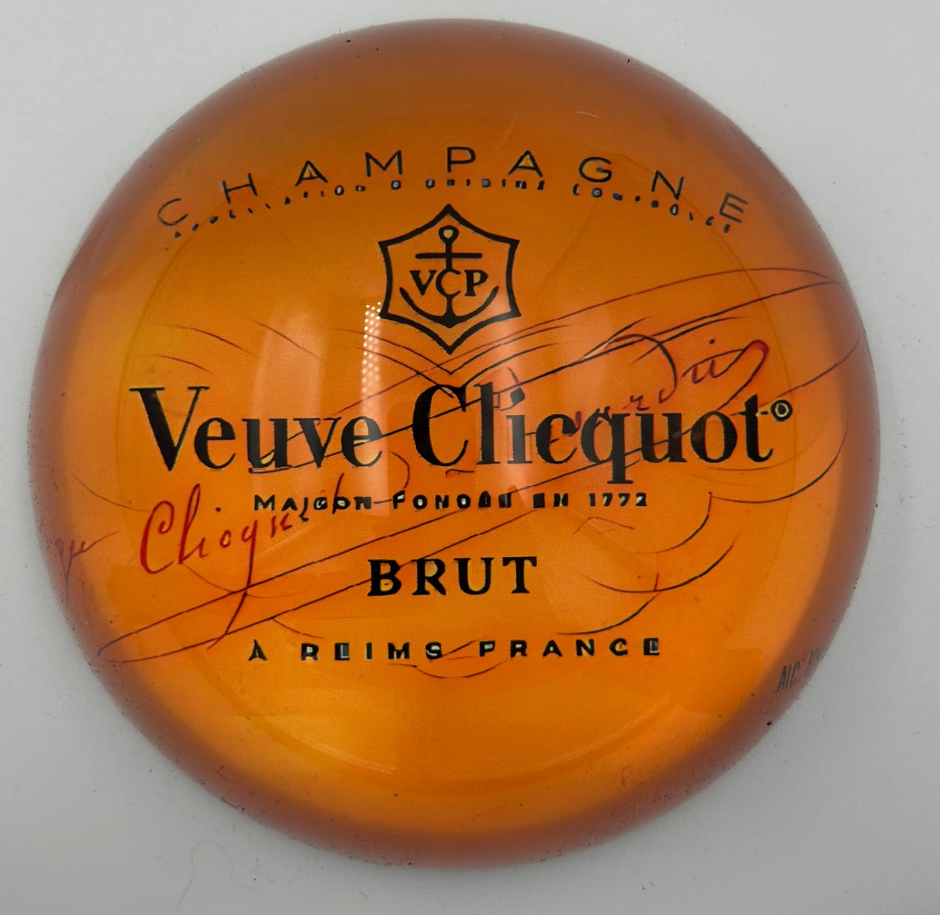 Orange Champagne Paperweight