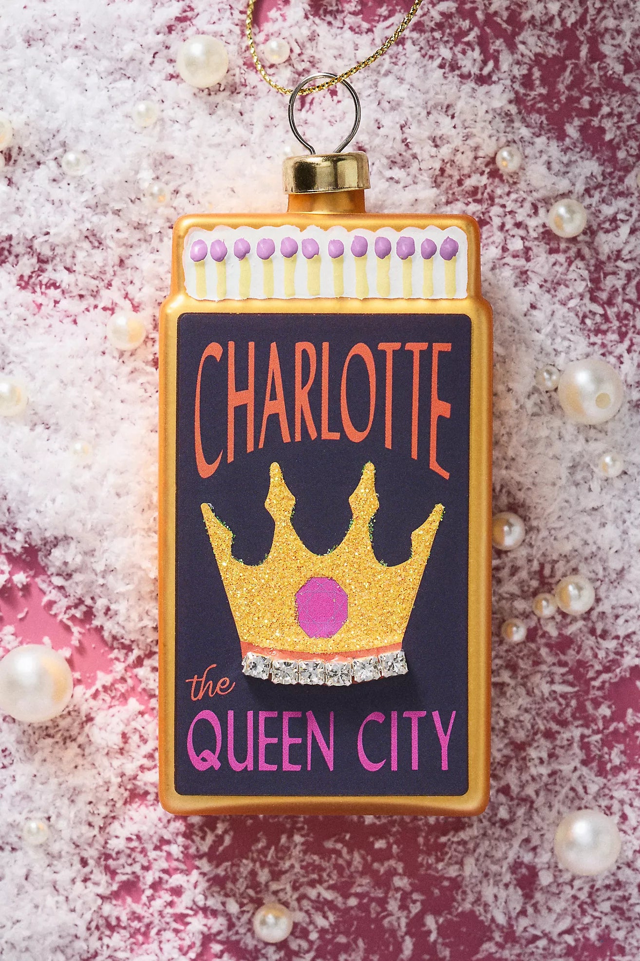 Matchbook Ornament - Charlotte