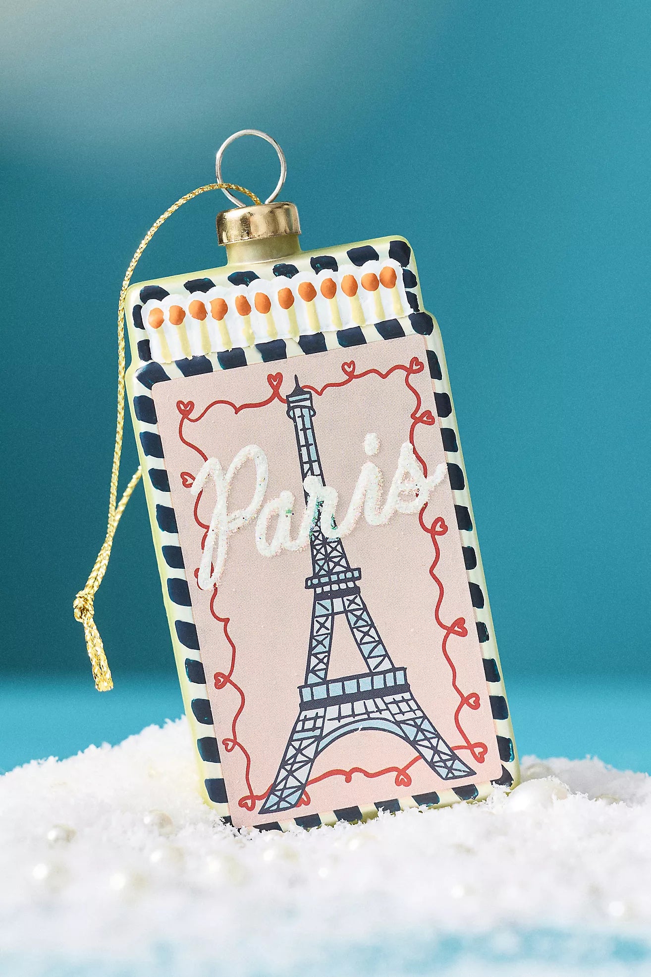 Matchbook Ornament - Paris