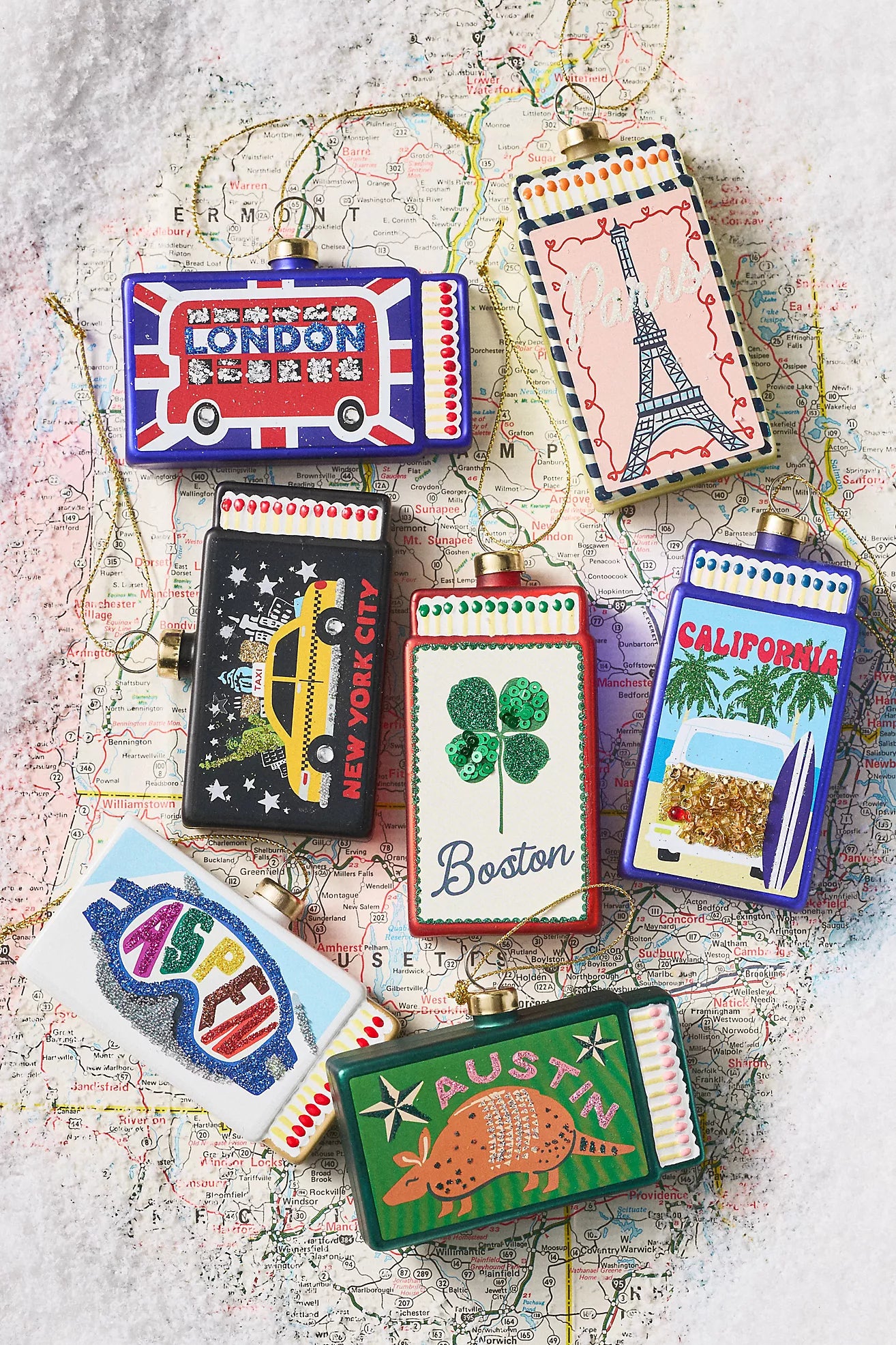 Matchbook Ornament - London