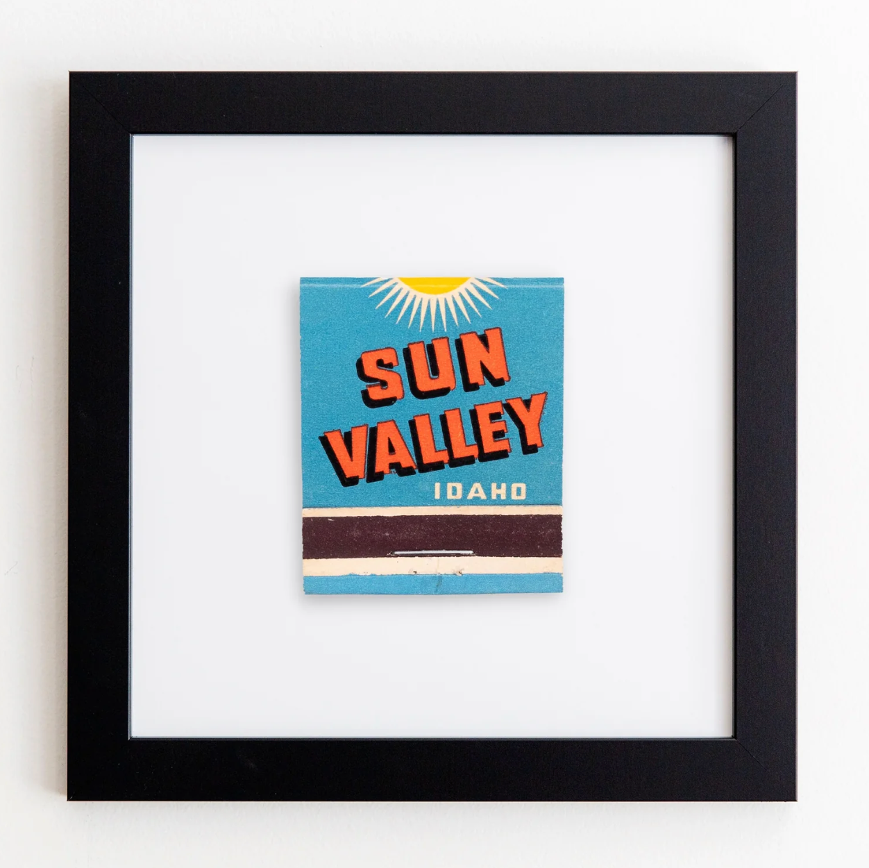 Sun Valley Idaho Black Frame
