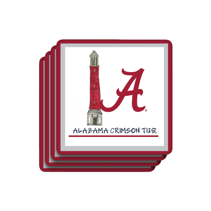 Alabama 4pc Coaster Set