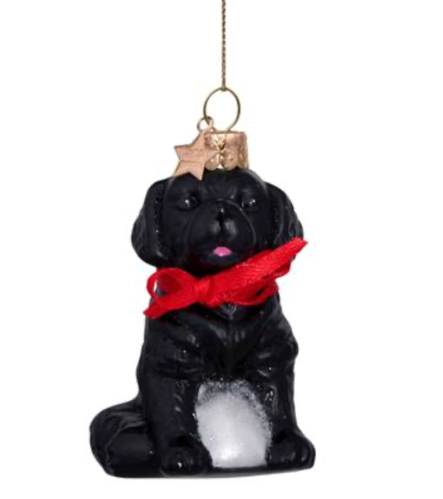 Black Lab Puppy Ornament