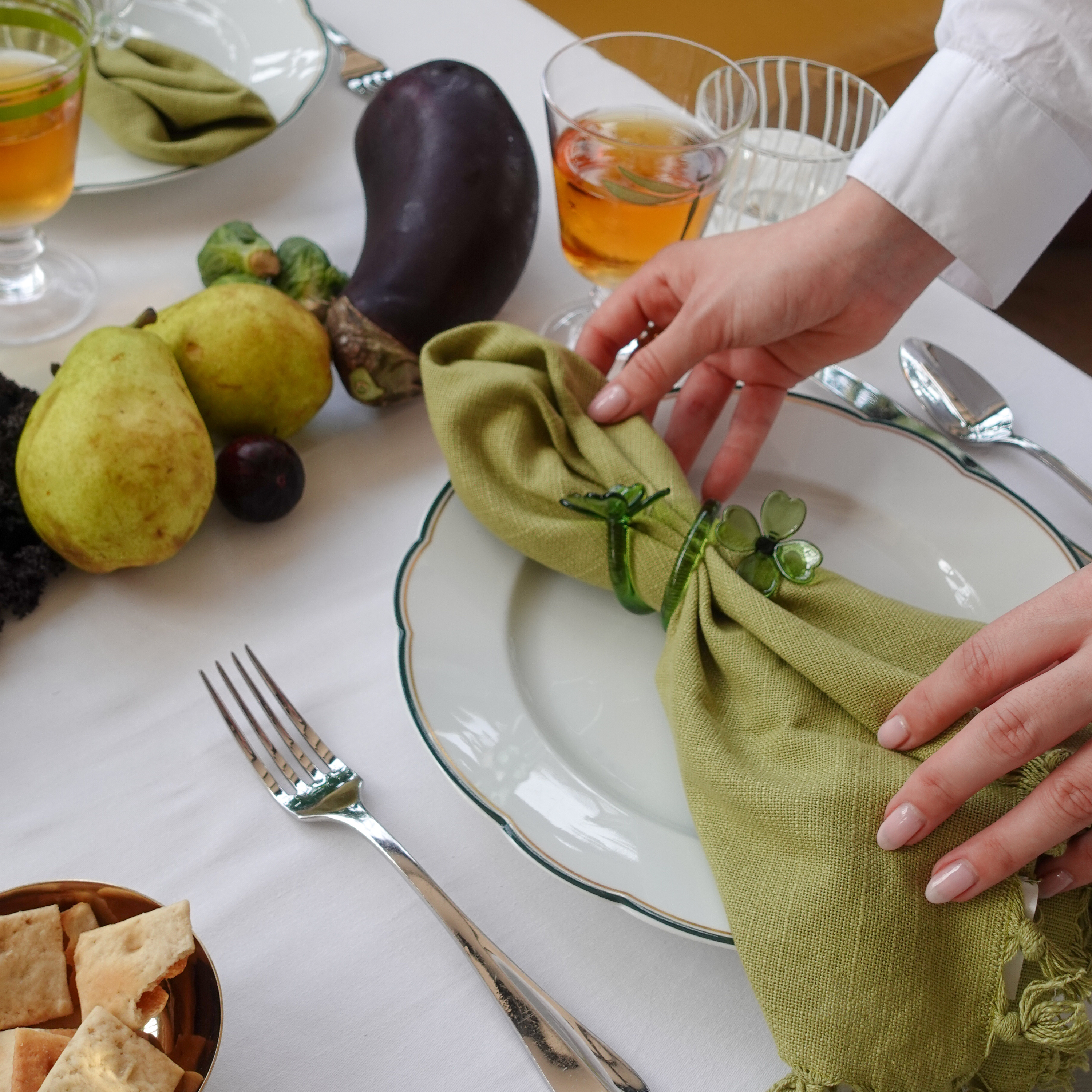 Botanica Glass Napkin Rings