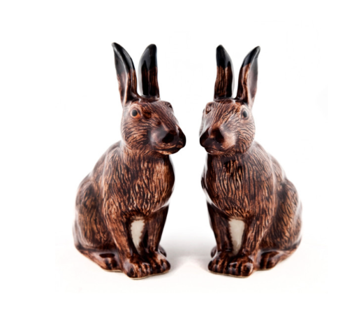 Hare Salt & Pepper Shakers