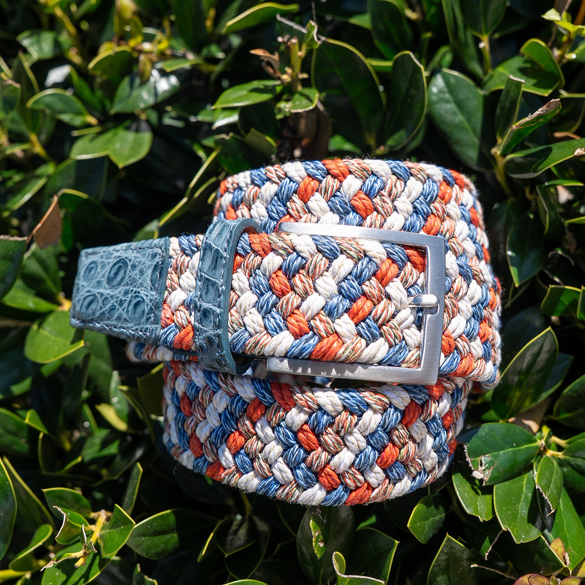 Scarlet Blue Stretch Belt