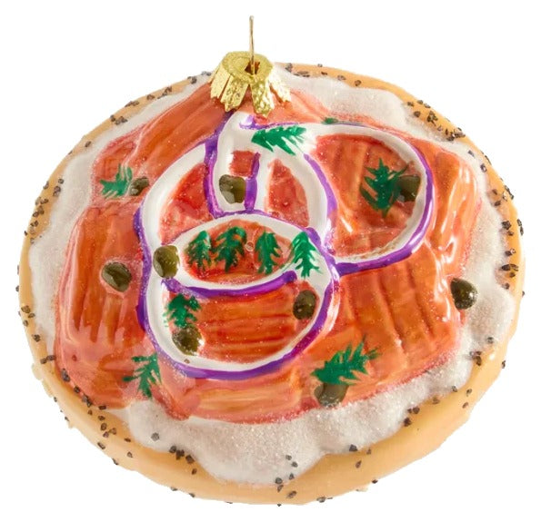 Bagel WIth Lox Ornament
