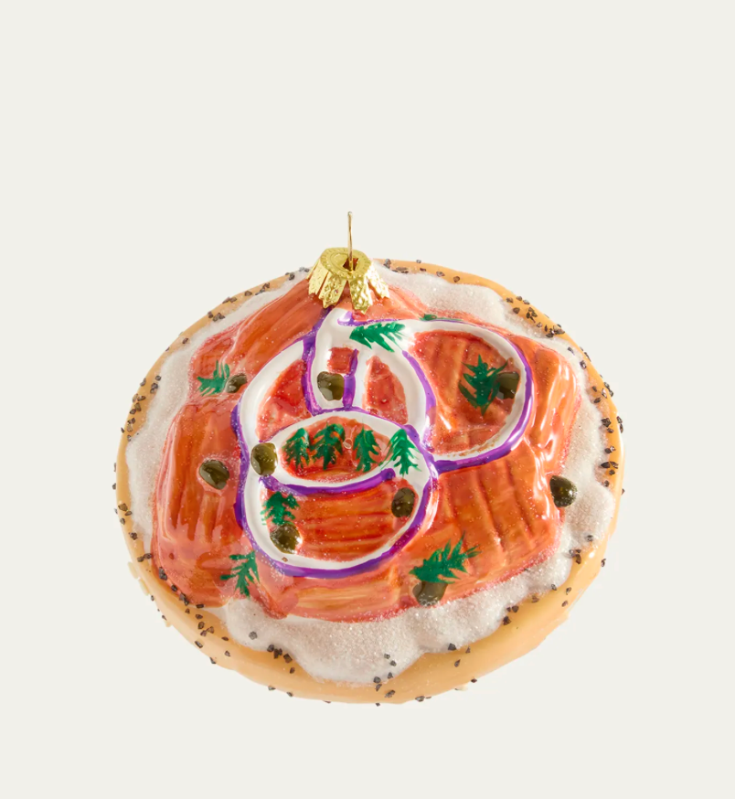 Bagel WIth Lox Ornament