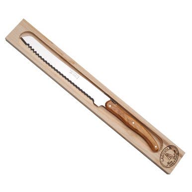 Jean Dubost Bread Knife Olive Wood