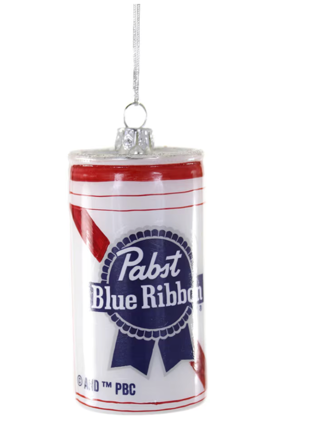 Blue Ribbon Beer Can Ornament