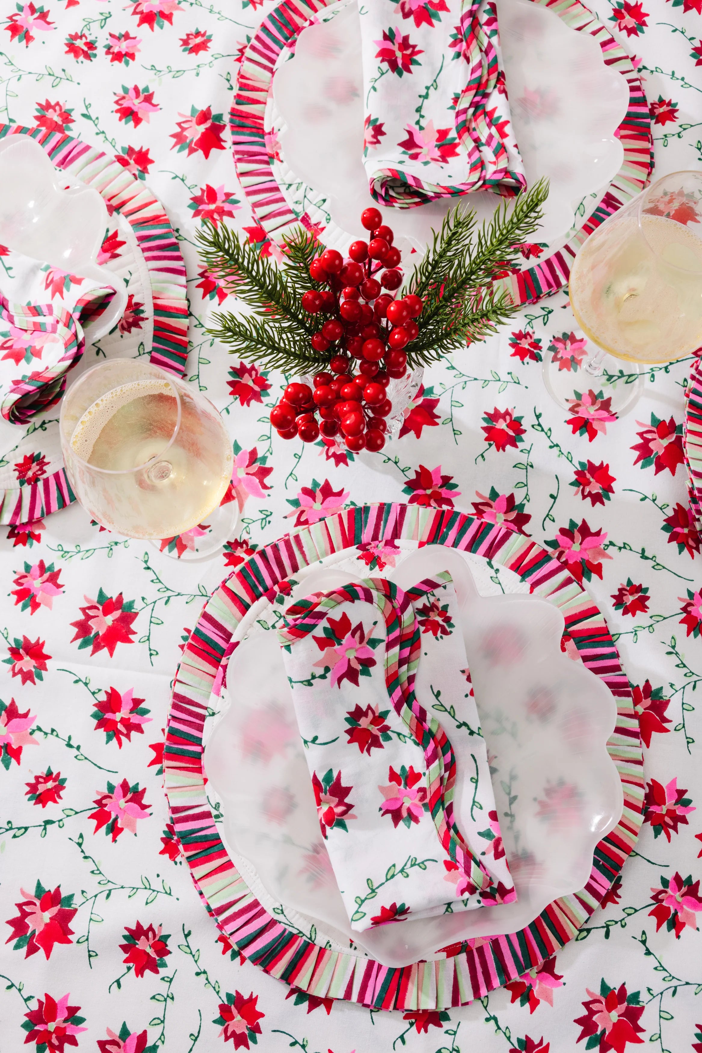 Poinsettia Napkins