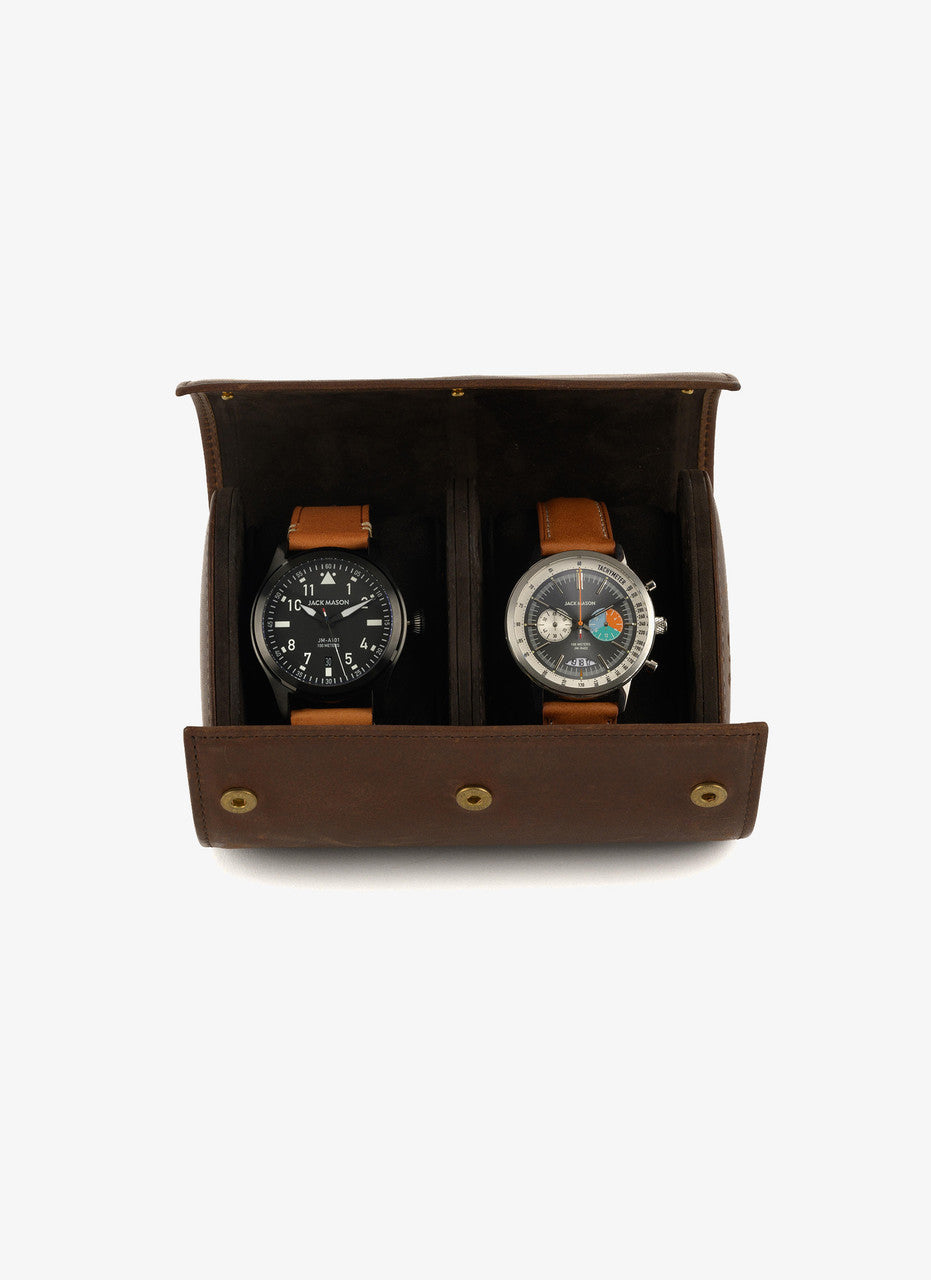 Travel Watch Case Baldwin Oak