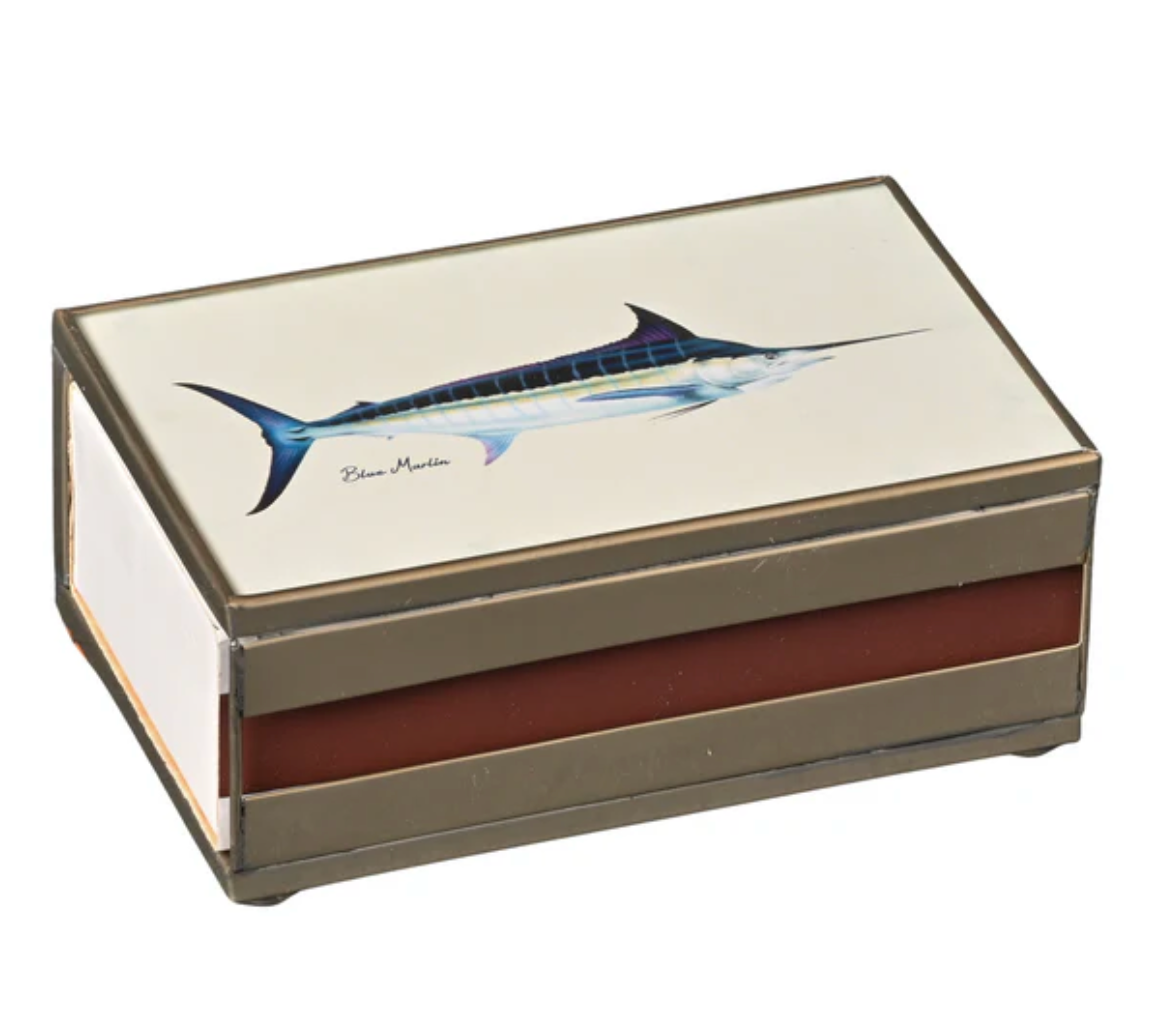 Blue Marlin Matchbox Cover