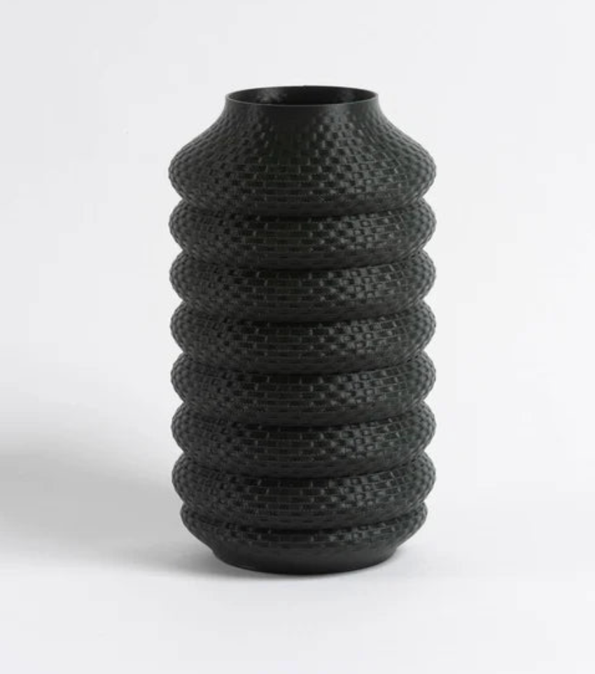 Green Rattan Vase