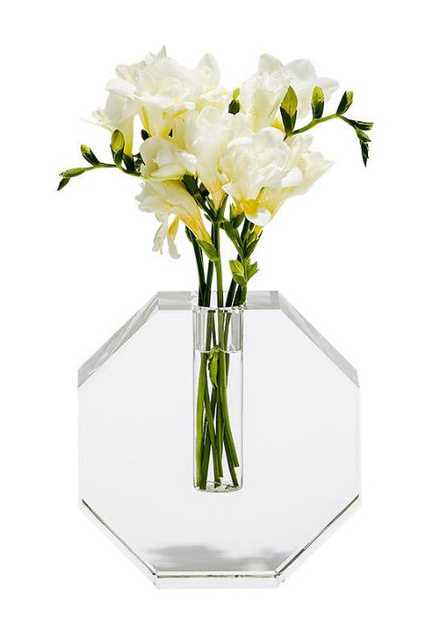 Crystal Bud Vase Octagon