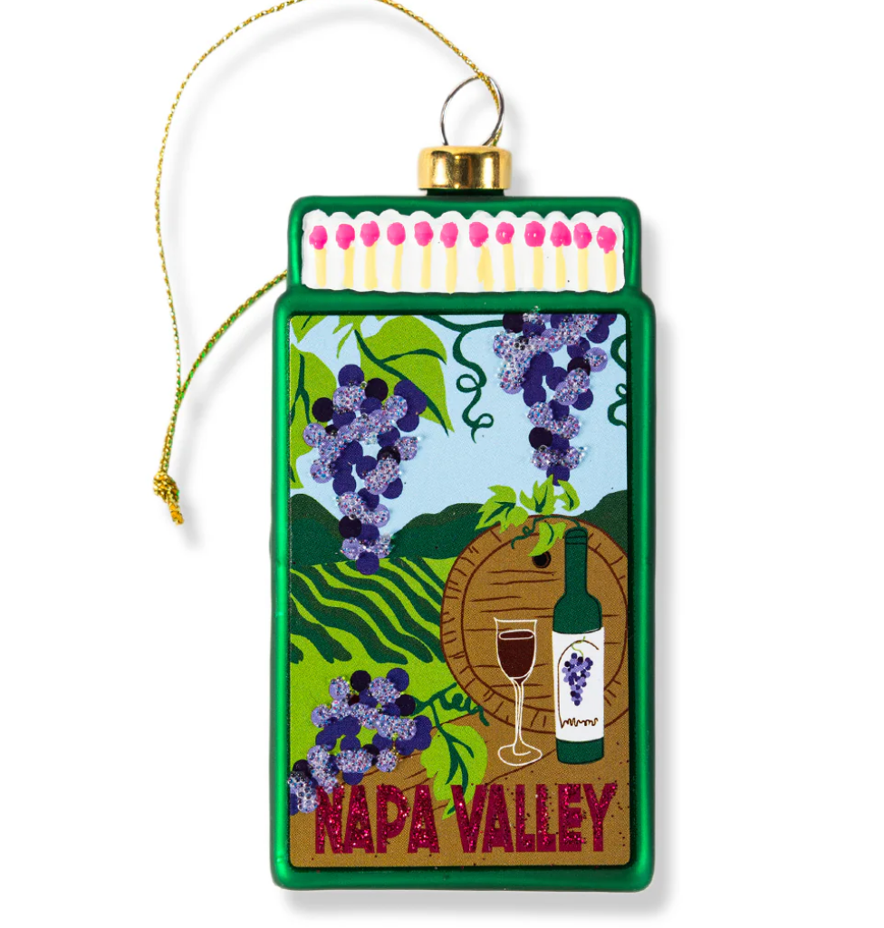 Matchbook Ornament - Napa Valley