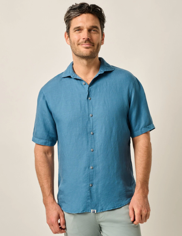 Gianni Linen Blend Button Down