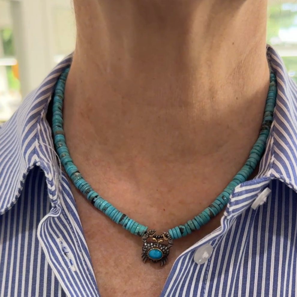 CRAB TURQUIOSE NECKLACE