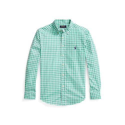 Boys Gingham Poplin Shirt