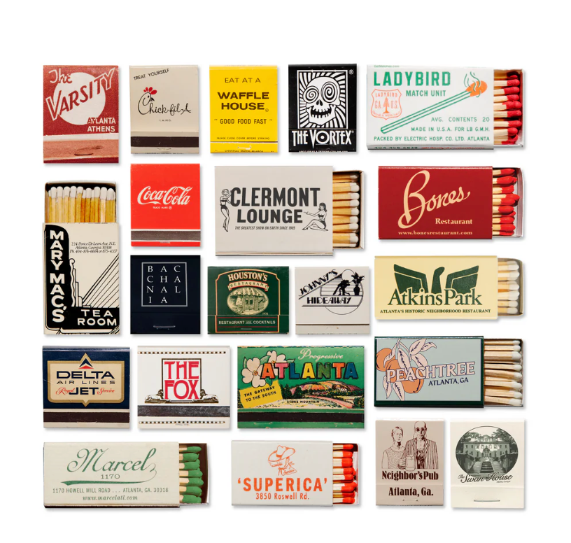 Atlanta Collage Matchbook Print - Print Only