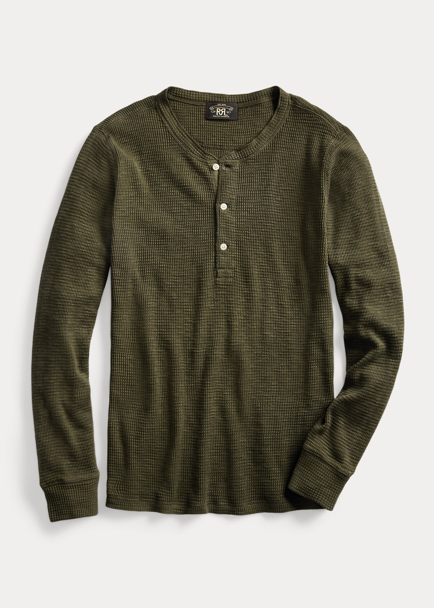 Olive Knit Henley