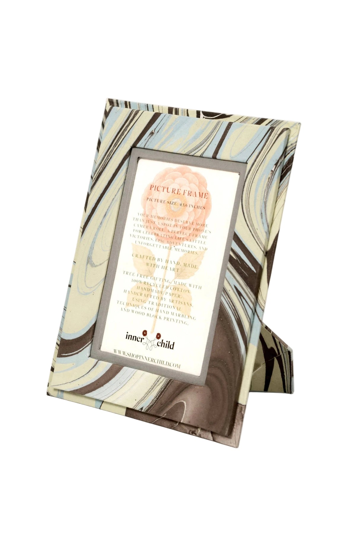 Kyoto Hand-Marbled Picture Frame - 4x6