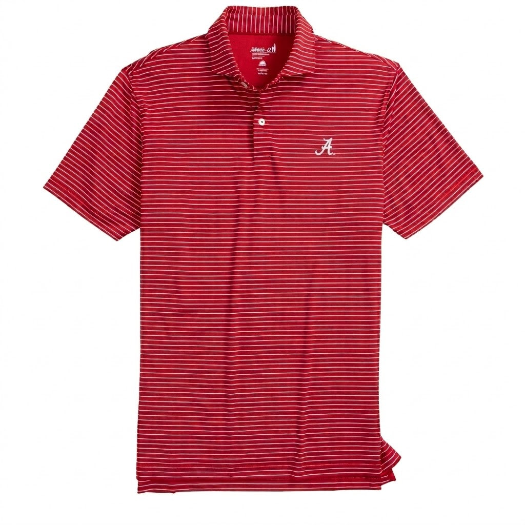 Alabama Crimson Tide Beau Striped Polo
